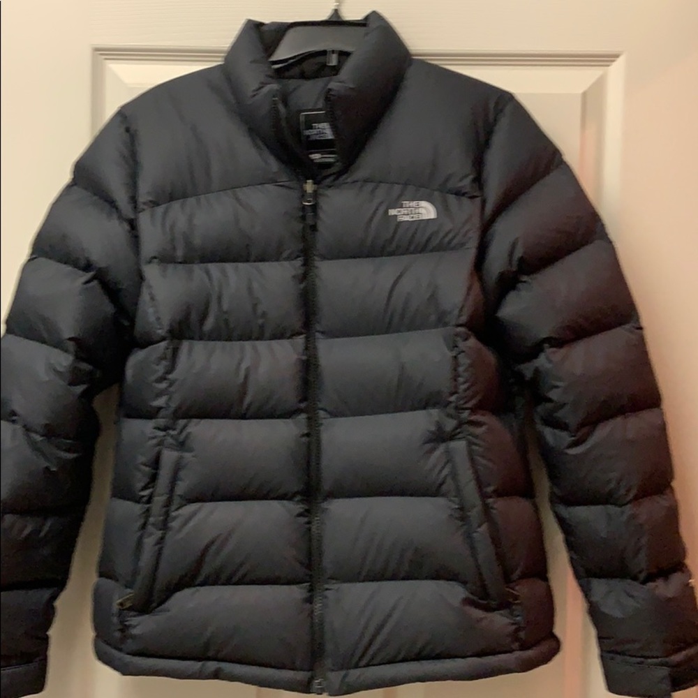 The North Face black puff coat